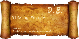Diósy Eszter névjegykártya