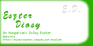 eszter diosy business card